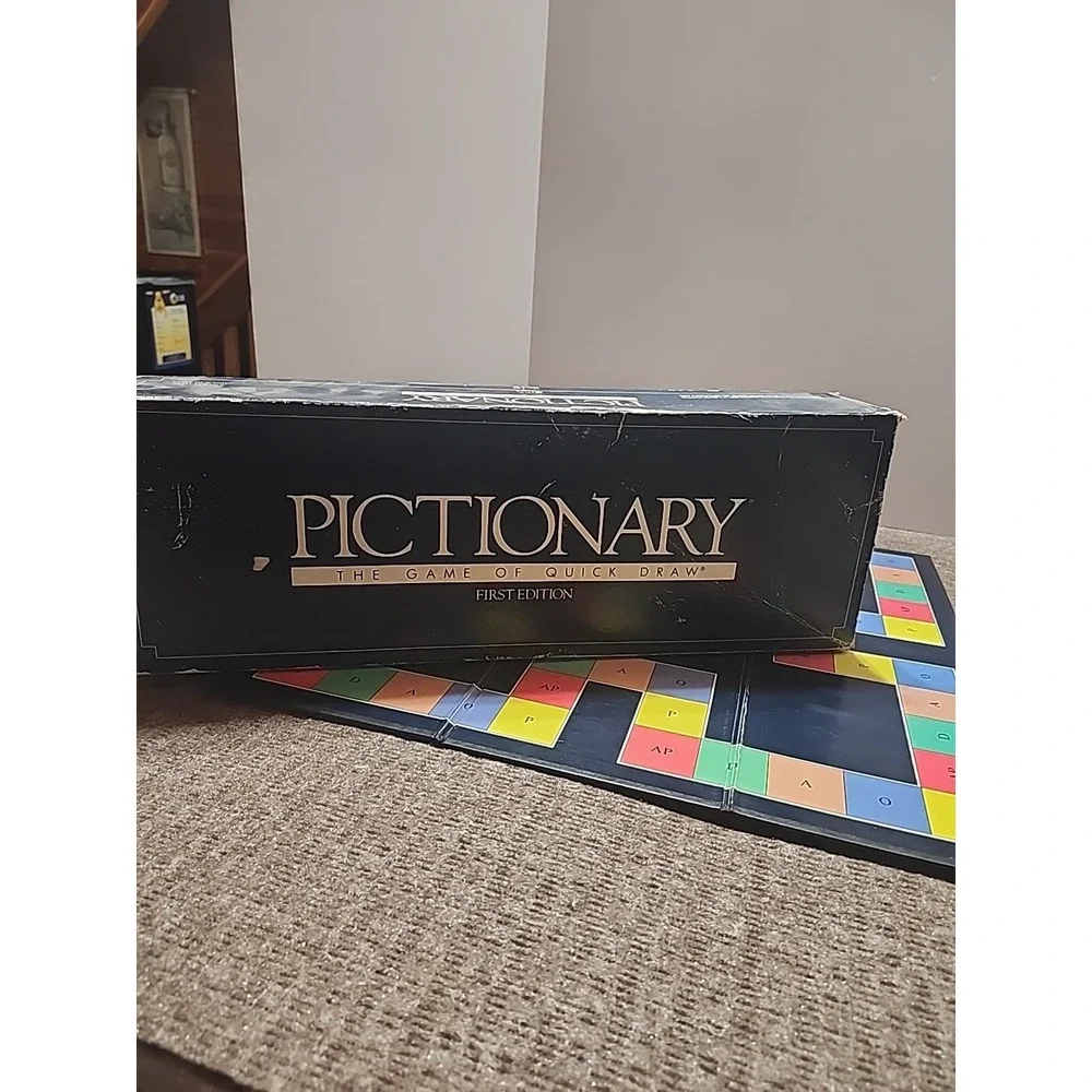Pictionary Game of Quick Draw First Edition 1985 Missing 2 Dice
